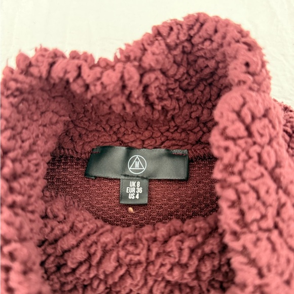 Missguided Burgundy Cowl Neck Sweater - Picture 2 of 2